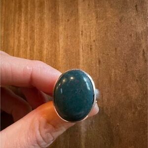 Elegant Bloodstone Silver Ring